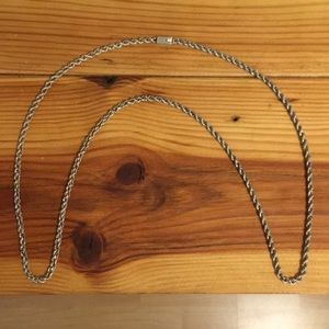 Sterling Silver necklace/chain 28 1/2” long